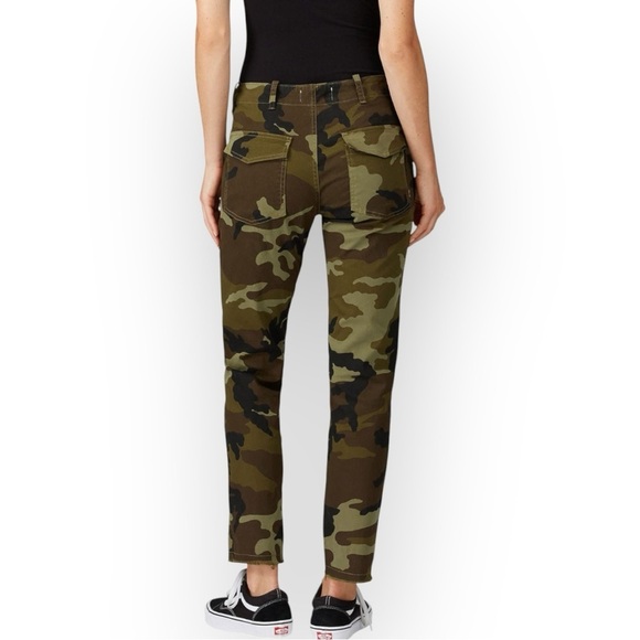 Nili Lotan Jenna Pant in Fall Green Camo 2 - Picture 2 of 12